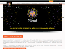 Tablet Screenshot of nemi.com.mx